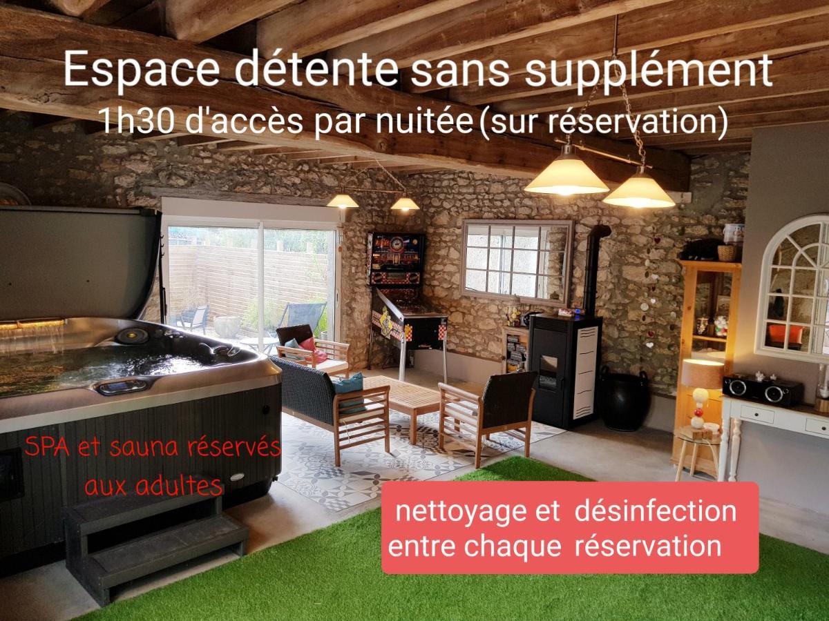 Le Grand Cedre Spa Et Sauna Interieur Piscine Marolles  Exterior foto