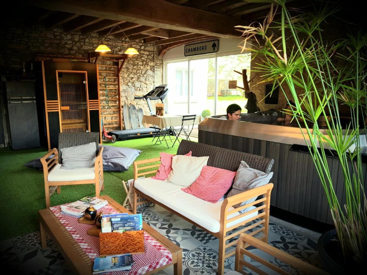 Le Grand Cedre Spa Et Sauna Interieur Piscine Marolles  Exterior foto